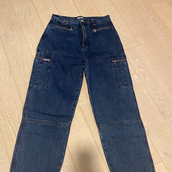 WeWoreWhat Broome Wide Leg Utility Jeans - Picture 4 of 9